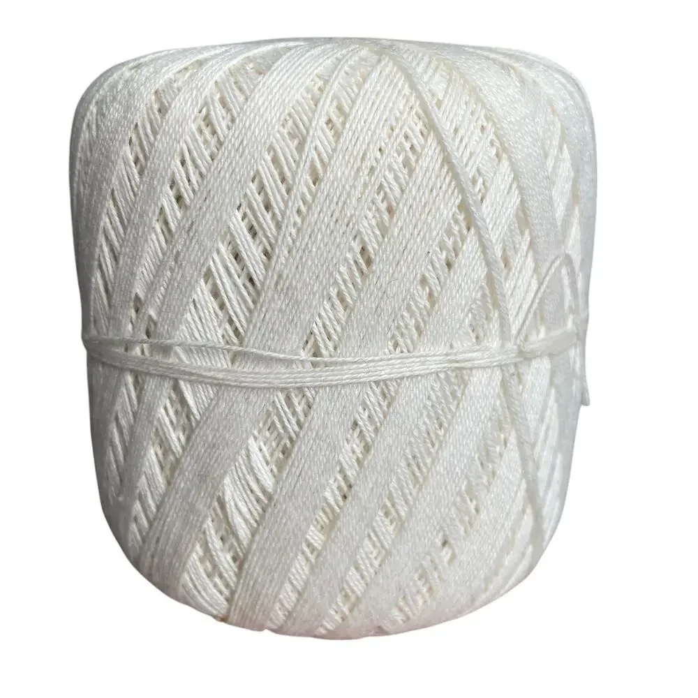 Vintage Crochet Thread Off White/ White Mercerized Cotton Lot of 4 READ DSCPT